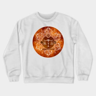 Zodiac - Tangerine - Libra Crewneck Sweatshirt